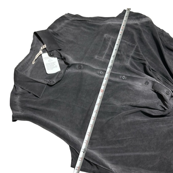 Soft Surroundings Camilla Wide Leg Jumpsuit Gray Black Cap Sleeve Size  2X NWT - Picture 11 of 12